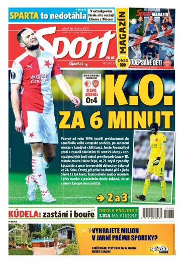 Obálka e-magazínu Sport 16.4.2021