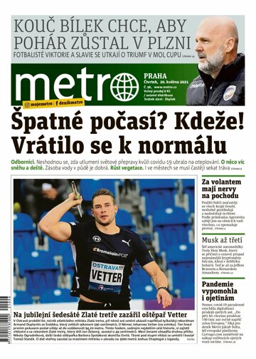 Obálka e-magazínu deník METRO 20.5.2021