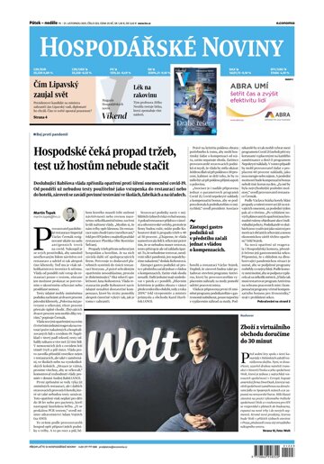 Obálka e-magazínu Hospodářské noviny 223 - 19.11.2021