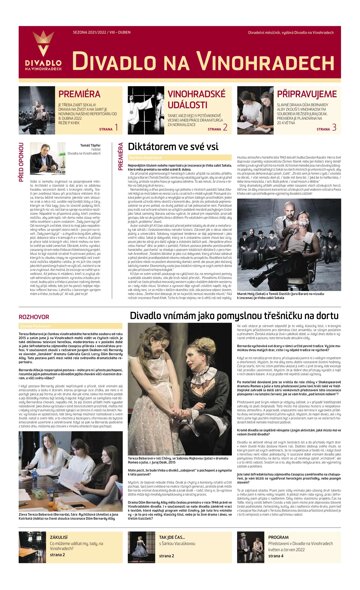 Obálka e-magazínu Hospodářské noviny - příloha 074 - 14.4.2022 Divadlo na Vinohradech
