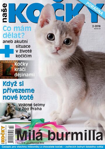 Obálka e-magazínu Naše kočky 2/2016