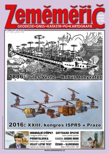 Obálka e-magazínu Zeměměřič 2016-07+08