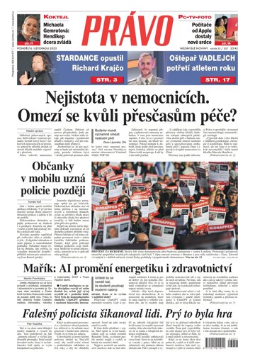 Obálka e-magazínu Deník Právo 6.11.2023