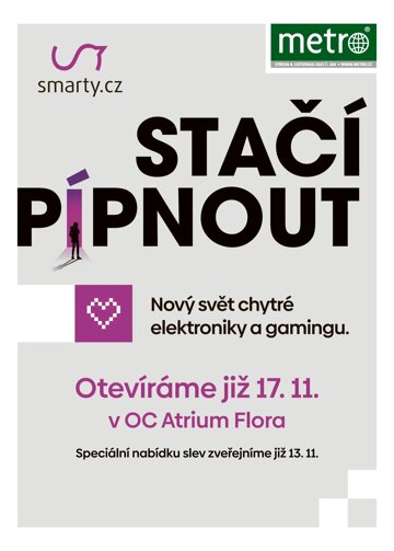 Obálka e-magazínu deník METRO 8.11.2023
