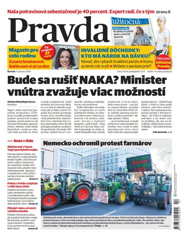 Obálka e-magazínu Pravda 11. 1. 2024