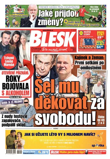 Obálka e-magazínu Blesk 20.6.2024