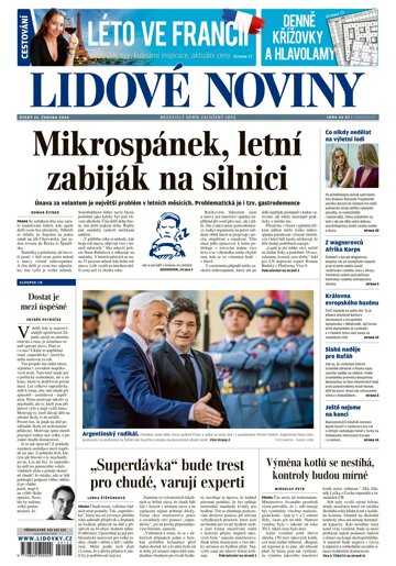 Obálka e-magazínu Lidové noviny 25.6.2024