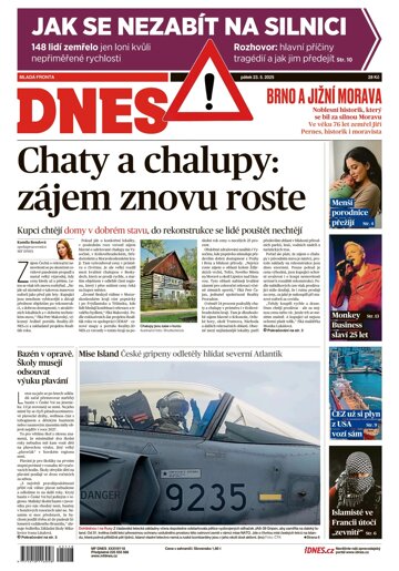 Obálka e-magazínu MF DNES Brno a Jižní Morava - 23.05.2025