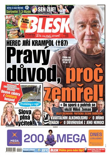 Obálka e-magazínu Blesk 31.7.2025