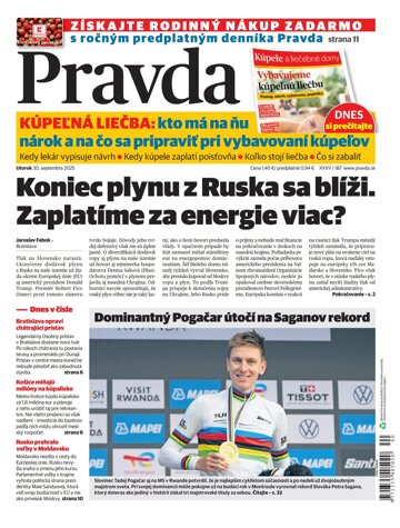 Obálka e-magazínu Pravda 30. 9. 2025