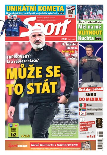 Obálka e-magazínu Sport 6.12.2025