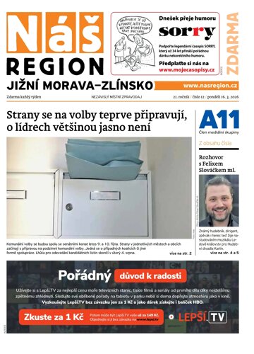 Obálka e-magazínu Náš Region - Jižní Morava/Zlínsko 12/2026
