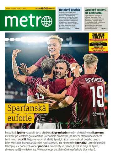 Obálka e-magazínu deník METRO 5.8.2026