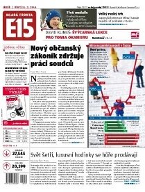 Obálka e-magazínu E15 11.2.2014