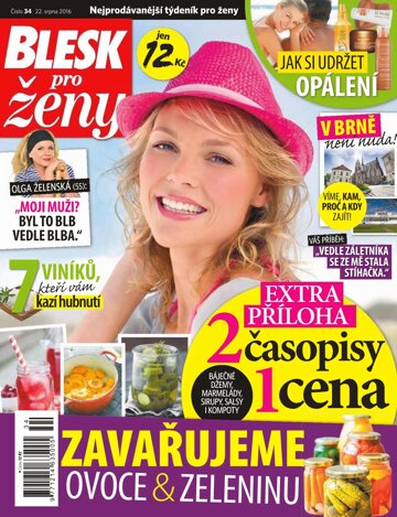 Obálka e-magazínu Blesk pro ženy 22.8.2016