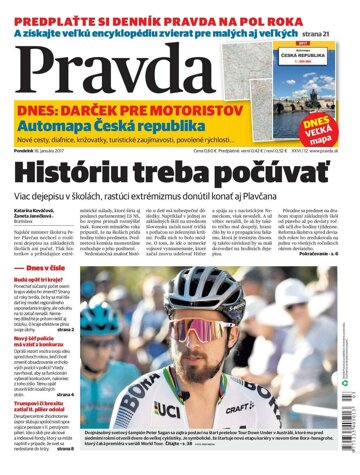 Obálka e-magazínu Pravda 16.1.2017