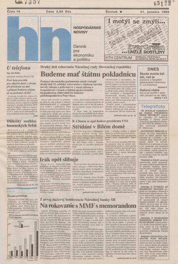 Obálka e-magazínu HN_21.1.1993