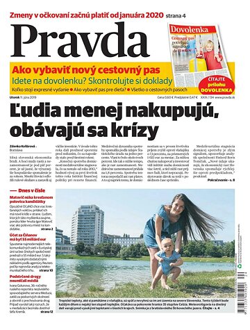 Obálka e-magazínu Pravda 11. 6. 2019