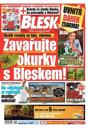 Obálka e-magazínu Blesk 12.7.2019