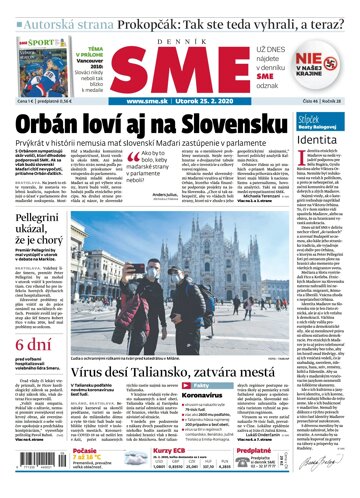 Obálka e-magazínu SME 25.2.2020