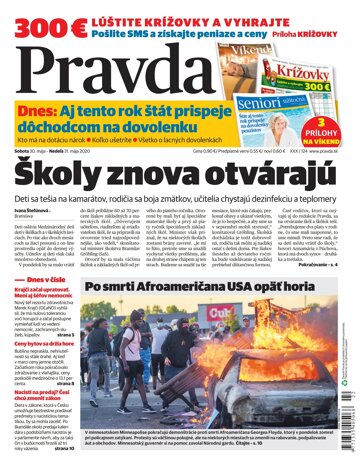 Obálka e-magazínu Pravda 30. 5. 2020