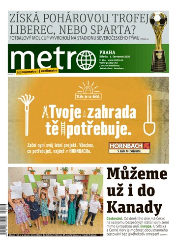 Obálka e-magazínu deník METRO 1.7.2020
