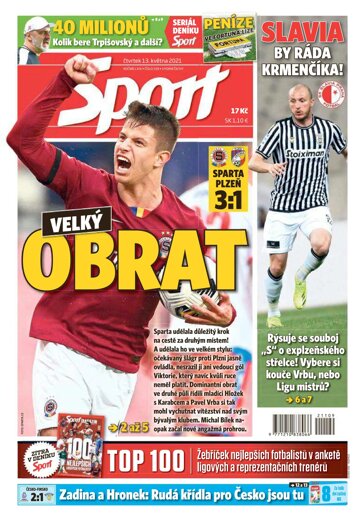 Obálka e-magazínu Sport 13.5.2021