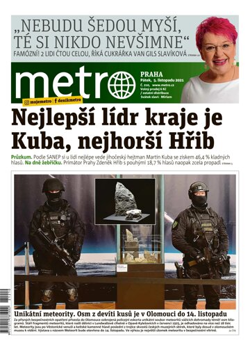 Obálka e-magazínu deník METRO 5.11.2021