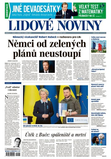 Obálka e-magazínu Lidové noviny 9.4.2022