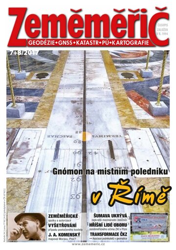 Obálka e-magazínu Zeměměřič 2017 -07+08