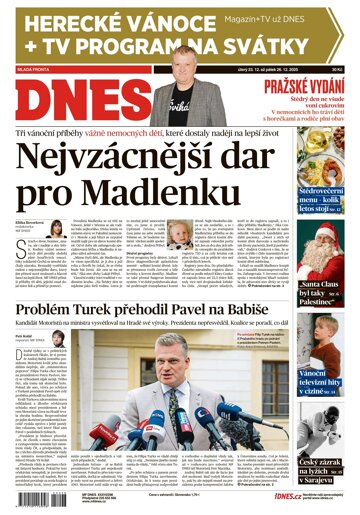 Obálka e-magazínu MF Dnes 23.12.2025