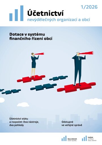 Obálka e-magazínu Účetnictví nevýdělečných organizací a obcí 1/2026