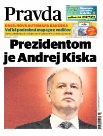 Obálka e-magazínu Pravda 31. 3. 2014