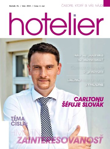 Obálka e-magazínu Hoteliér leto 2015