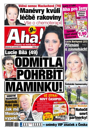 Obálka e-magazínu AHA! 13.2.2016