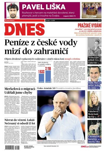 Obálka e-magazínu MF Dnes 1.9.2016