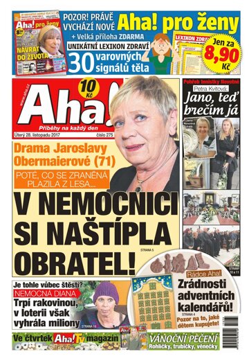 Obálka e-magazínu AHA! 28.11.2017