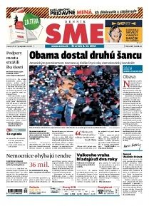 Obálka e-magazínu SME 8.11.2012