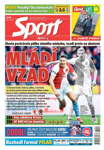 Obálka e-magazínu Sport 10.3.2020