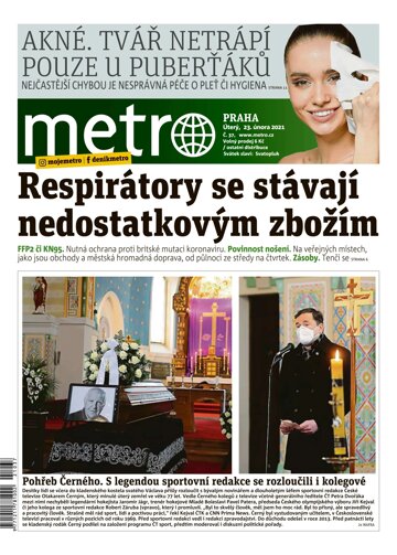 Obálka e-magazínu deník METRO 23.2.2021
