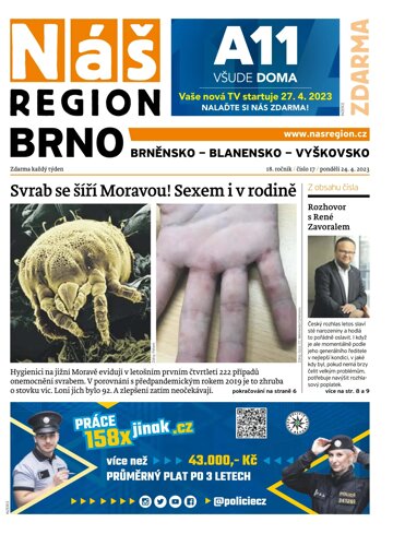Obálka e-magazínu Náš Region - Brno 17/2023