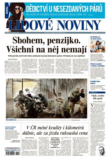 Obálka e-magazínu Lidové noviny 23.5.2023