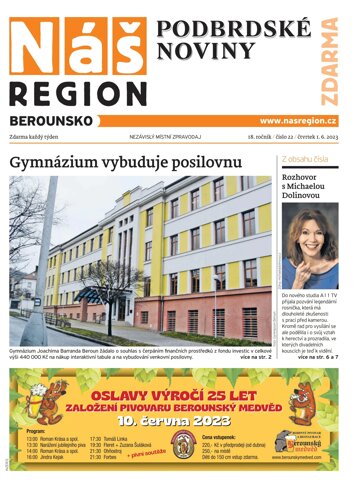 Obálka e-magazínu Náš Region - Berounsko 22/2023