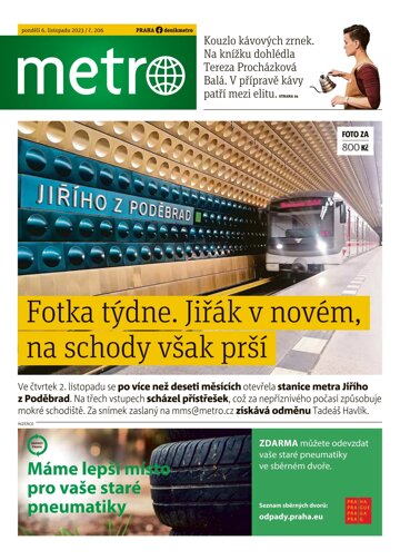 Obálka e-magazínu deník METRO 6.11.2023