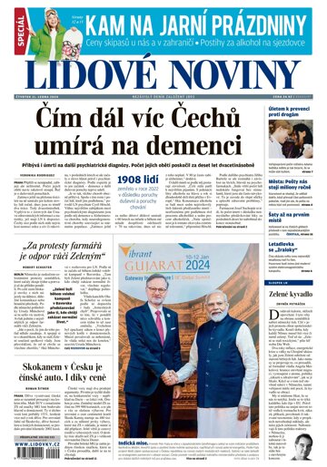 Obálka e-magazínu Lidové noviny 11.1.2024