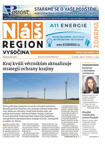 Obálka e-magazínu Náš Region - Vysočina 12/2024