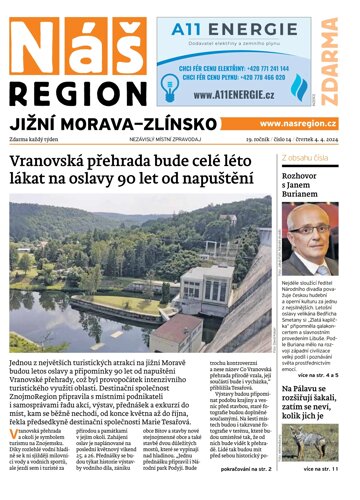 Obálka e-magazínu Náš Region - Jižní Morava/Zlínsko 14/2024