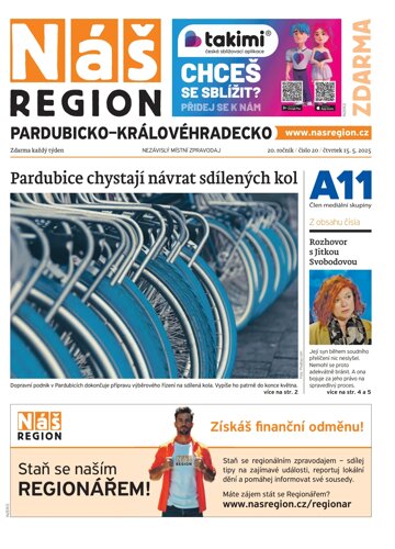 Obálka e-magazínu Náš Region - Pardubicko/Královéhradecko 20/2025