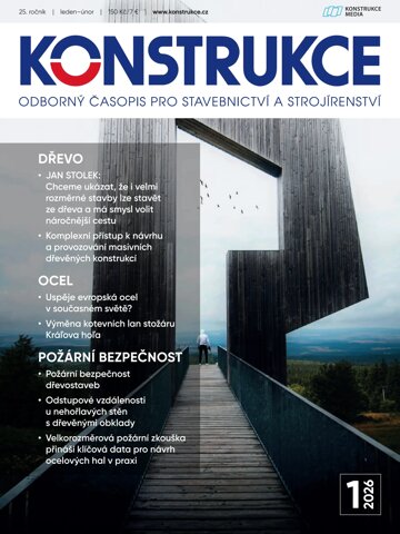 Obálka e-magazínu Konstrukce 1/2026