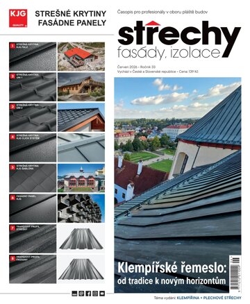 Obálka e-magazínu Střechy, Fasády, Izolace 6/2026